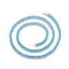 Collar de Tenis de Zirconia de 4 mm Transfronterizo Europeo y Americano, Joyería para Mujeres y Hombres, Cadena Completa de Diamantes, Joyería de Lujo de Nicho al por Mayor