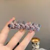 Presilha de Cabelo Pérola Cristal Roxa, Presilha Bico de Pato, Presilha para Franja Lateral, Presilha para Franja da Testa, Acessório de Cabelo Elegante Versátil para Mulheres