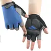 Guantes deportivos finos primavera y verano medio dedo entrenamiento físico ciclismo al aire libre montañismo transpirables absorción de impactos antideslizante antideslizante