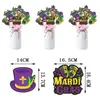 Nuevo Arreglo de Jarrón para Decoración de Fiesta de Carnaval Enchufe Máscara de Mardi Gras Jarrón de Fiesta de Carnaval Enchufe