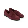 Nueva Colección Primavera/Otoño 2026: Mocasines planos de gamuza estilo francés, tallas 40-43, estilo preppy, diseño sin cordones, zapatos de vestir de un solo color estilo japonés