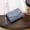 Billetera Nueva 2024 Diseño de Nicho Simple Delgada Cuero Suave Plegable Billetera para Monedas Todo en Uno Bolso para Tarjetas de Mujer Corto