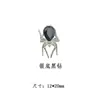 Novos Acessórios de Aranha 3D de Cristal Retrô Famosos na Internet Decorações de Liga para Unhas Escuras