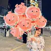 Balões Bobo da Moda Barraca de Mercado Noturno Balões Bobo Transparentes com Penas de Desenho Animado Brilhantes Brinquedos Infantis para Venda
