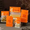 Nova Embalagem para Assar em Papel Kraft de Algodão Estilo Chinês Vedação de Oito Lados Guochao Selagem de Borda Plástica em Rolo Sacola Auto-Portante com Vedação de Oito Lados