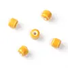 Cuentas Cerámicas Cilíndricas Cortas de Colores con Esmalte que Cambia de Color, Cuentas Espaciadoras con Agujero Recto para Collares DIY, Cadenas de Teléfono y Accesorios al por Mayor