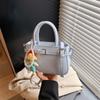 Bolsos de Verano para Mujer 2025 Nuevo Estilo Coreano Bolso Tote Pequeño Bolso Cuadrado Pequeño Moda Simple Casual Bolso Bandolera de Un Solo Hombro