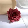 Cabeça de flor rosa diamante com borda ondulada artificial de 10cm para comércio exterior, bolas de flores transfronteiriças, materiais florais, arranjos florais, flores artificiais de casamento