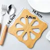 Tapete de Isolamento Térmico de Madeira Cartoon para Casa, Tapete de Mesa de Jantar, Tapete Antiderrapante para Panelas, Tapete Criativo Fofo, Tapete para Xícara de Chá, Tapete para Tigela, Porta-Copo