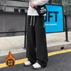 Pantalones Impermeables Color Dopamina para Exteriores Cuatro Estaciones Pantalones de Montañismo Marca de Moda para Hombre Decoración con Cremallera Pierna Recta Casual Hombre