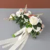 Ramo de novia artificial más vendido a nivel transfronterizo para bodas, sesiones de fotos y decoración del hogar