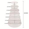 Soporte de acrílico para pasteles en stock, Exhibidor de frutas de múltiples niveles, Soporte redondo para postres en forma de torre, Plato de frutas para cupcakes transparente desmontable