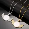 Moldura de Foto Transfronteiriça Europeia e Americana Colar com Pingente Asas de Amor Estilo Coreano Simples Moda Corrente de Aço Titânio Corrente Personalizada para Suéter