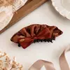 Pinza para el Cabello Estilo Falda de Terciopelo Plátano para Mujer, Accesorio para el Cabello, Pinza para Cola de Caballo, Pinza Vertical para Raíces del Cabello
