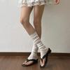 Envío Gratis Fundas de Calcetín Largas para Mujer, Calcetines de Pantorrilla Otoñales, Calentadores de Piernas, Calcetines Largos de Tubo, Calcetines Blancos Gruesos sin Pies para Otoño e Invierno
