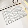 Felpudo minimalista para puerta de entrada, absorbente de agua y antideslizante, resistente al desgaste y a prueba de polvo, adecuado para el hogar, dormitorio, cocina, y se puede cortar a medida