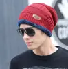 Gorro de lana de punto de invierno para hombre, forro polar grueso, estilo coreano, moderno, cálido, resistente al frío, para ciclismo, de algodón, para otoño e invierno.