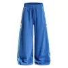 Pantalones deportivos casuales de estilo retro a rayas americanos, modernos y únicos, pantalones largos rectos de corte holgado para hombres y mujeres, pantalones de pierna ancha para parejas