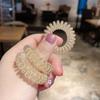 Marcas Não Batem Linha Telefônica de Cabelo Anel de Cabelo Diamante Simples Corda de Cabeça Mori Tie Corda de Cabelo Tendão de Borracha Jaqueta de Couro Fosco para Mulheres