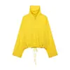 ZA comércio exterior transfronteiriço europeu e americano vestuário feminino, popular no AliExpress, jaqueta de voo simples versátil de outono com gola alta