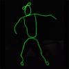 Traje de actuación de baile fluorescente de Stickman, espectáculo de luz fría y brillante, espectáculo de reunión anual, lote de accesorios geniales
