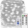 Luzes de LED Famosas na Internet Personalizadas USB Oito Funções Controle Remoto Cordão de Luzes Luzes Decorativas Externas Fio de Cobre Luzes Coloridas Luzes de Atmosfera Reguláveis