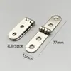 Bisagras de esquina redondeada, conectores de herrajes para muebles, bisagras plegables de tapa abatible para puertas de gabinetes, bisagras de tira larga, bisagras triangulares de cuatro agujeros para cajas de madera