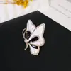 Broche Transfronterizo Nuevo de Alta Gama Lazo Insecto Flor Femenino Anti-Exposición Fijo Ropa Versátil Corsage