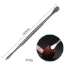Colher de Aço Inoxidável para Pasta de Tabaco Transfronteiriça, Colher de Óleo para Tabaco de Pipa, Acessórios para Ferramentas de Limpeza, Bastão de Prensagem para Cerâmica, Ferramenta de Escultura para Velas