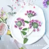 Flor de cerezo seca con ramas, especímenes de flores prensadas, especímenes de plantas de flores reales, funda de teléfono de resina hecha a mano, marco de fotos, materiales para velas perfumadas