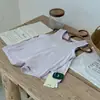Conjunto de Pijama Infantil Legal Estampa de Desenho Meninos e Meninas Pijama Fino Regata Shorts Roupa Sem Costura para Ar Condicionado