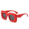Gafas de Sol Divertidas de Nicho con Montura Gruesa para Mujer, Fotografía Callejera, Forma Cóncava Personalizada de Celebridad de Internet, Gafas Anti-UV para Tomar Fotos