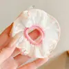 Goma para el pelo tipo scrunchie grande estilo coreano, banda elástica de alta elasticidad, goma elástica con estampado de leopardo, accesorio versátil para el cabello para mujer