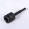 Hexágono soquete 1/2 pistola de ar comprimido de uma peça cabeça de lote pneumática hexagonal chave de fenda manga ameixa manga hexagonal pistola de ar terno lote