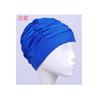 Gorro de natación al por mayor moda Corea del Sur gorro de natación plisado cómodo talla grande especial para aguas termales cabello largo gorro de tela con protección para los oídos