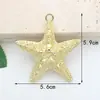 Acessórios Criativos para Joias DIY Liga de Zinco Pintura Spray Pingente Estrela do Mar Colar com Pingente Acessórios para Bolsa Chaveiro