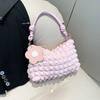 Bolso popular popular de este año 2025 de alta moda plisado para hombro y axila, bolso de hombro versátil para estudiantes