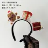 Headdress de Natal de Princesa Fugitiva Bola de Pelo Galhos Aro de Cabelo Fofo Cogumelo Sino Alfinete de Cabelo de Veado Faixa de Cabeça de Alce Acessórios de Cabelo