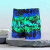 Fábrica Outlet Coconut Tree Impresso Swim Trunks alongados Plus Big Size Boxer Homens Swim Trunks