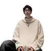 Top Básico Versátil de Moda Nuevo Estilo Otoño/Invierno Top de Polar de Cuello Semi-Alto para Adolescentes Camiseta Pesada de Manga Larga para Usar por Debajo