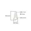 Plata S925 Accesorios para Collar DIY Pieza de Conexión para Collar Pulsera Pieza de Doble Agujero Etiqueta Antifalsificación Placa de Impresión de la Palabra S925