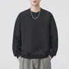 Moletom de algodão com espiga de trigo vintage de alta qualidade para homens, marca da moda, estilo primavera e outono, blusa casual solta de trabalho pesado americana, jaqueta masculina