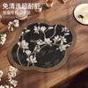 Tapete absorbente de té chino, tapete de drenaje para encimera de cocina, estilo chino, antideslizante, antiescaldamiento, posavasos multimaterial.