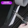Pegatina para estribo de coche transparente anti-pisadas pedal de bienvenida pegatina anticolisión cinta protectora invisible para maletero