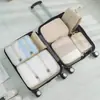 Conjunto Organizador de Viagem à Prova d'Água Mais Vendido Transfronteiriço Conjunto de Sete Peças Organizador e Bolsa de Armazenamento de Roupas para Mala de Alta Qualidade Conjunto de Seis Peças