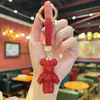 Artículo Popular Transfronterizo: Llavero de Oso Violento Mediano con Arcilla y Pedrería, Elegante Accesorio para Bolso para Niñas, Moderno Colgante de Cadena de Garra