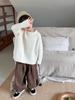 Calça de Moletom com Forro de Lã para Meninos 2026 Outono e Inverno Nova Moda Estilo Coreano Grossa Casual para Crianças