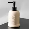 Botella de Cerámica para Loción de Baño de Hotel Botella de Recarga Botella con Dispensador Shampoo Gel de Ducha Gel Antibacterial para Manos Botella de Acondicionador Botella Vacía