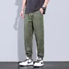 Pantalones de trabajo de verano para hombre: secado rápido, casual, duradero, resistente a las manchas, resistente a las arrugas, hasta el tobillo y con puños elásticos