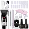 Arte de Uñas 15ml Gel de Extensión Set de 12 Piezas, Pincel Moldeador de Uñas, Gel de Cristal, Gel de Cristal Exclusivamente para Ventas Transfronterizas
